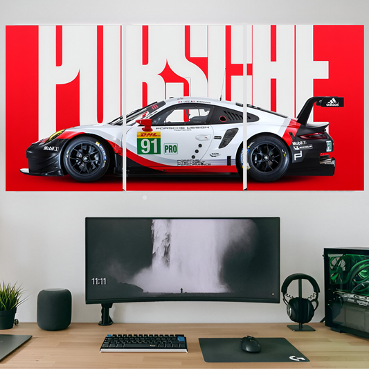 Porche 4k split posters