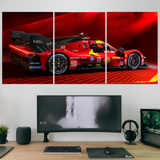 Ferrari split 4k posters (pack of 3)