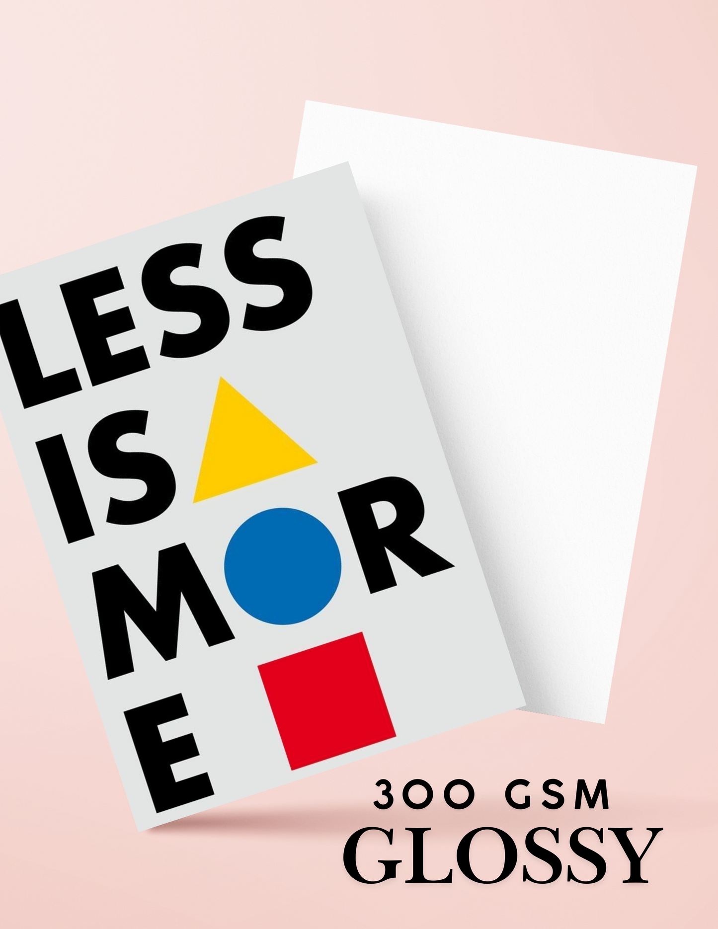 Less is more 4k wall art poster / frame