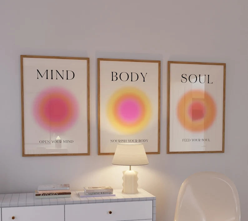 BODY- MIND- SOUL 4K POSTER / FRAME