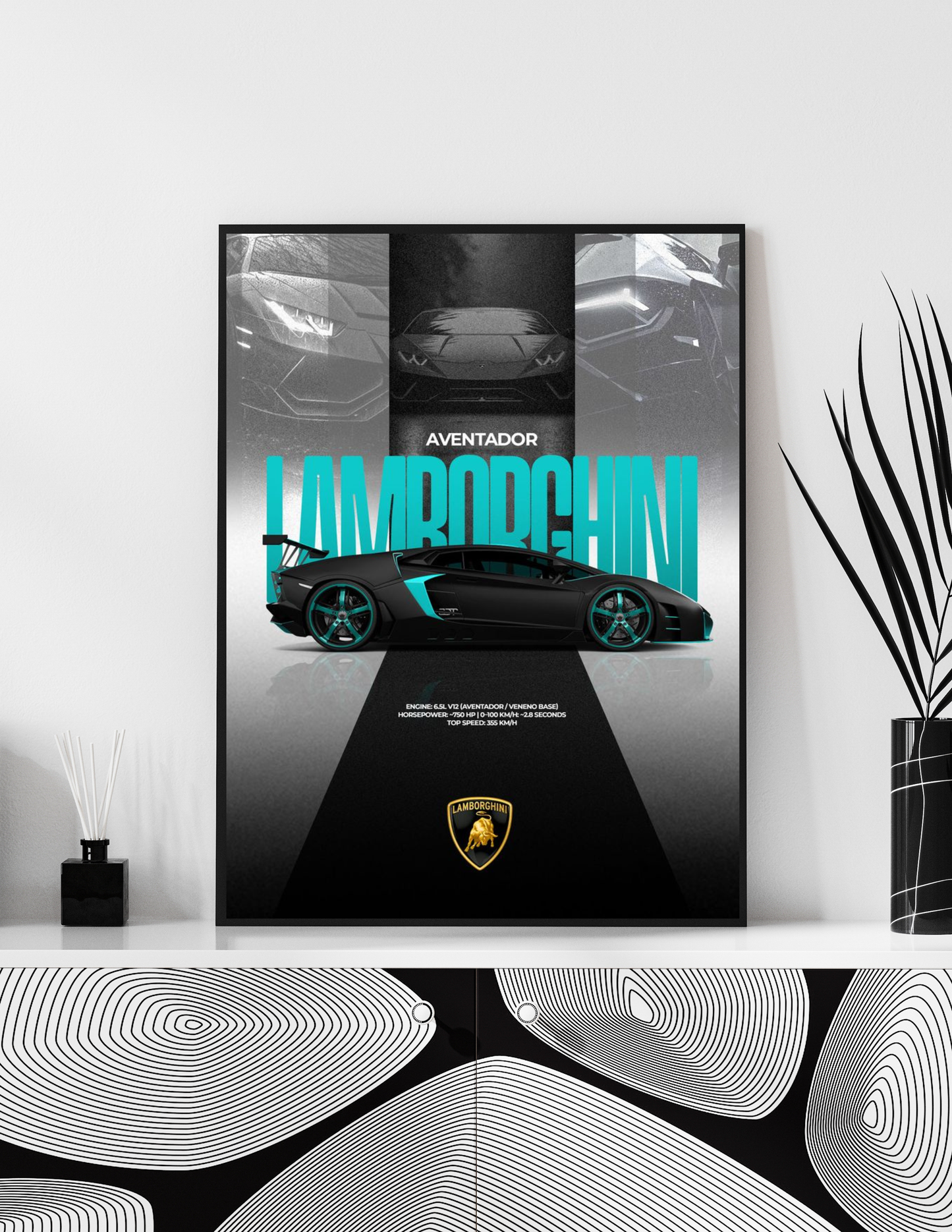 Lamborghini Murcielago 4k wall art