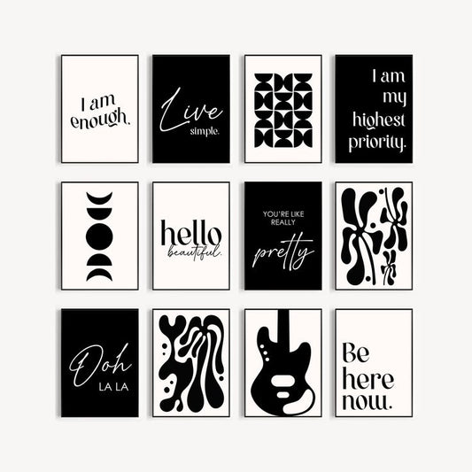 BLACK n WHITE 4K POSTER / FRAME (12)