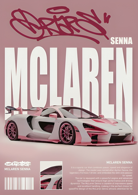 Mclaren car 4k poster