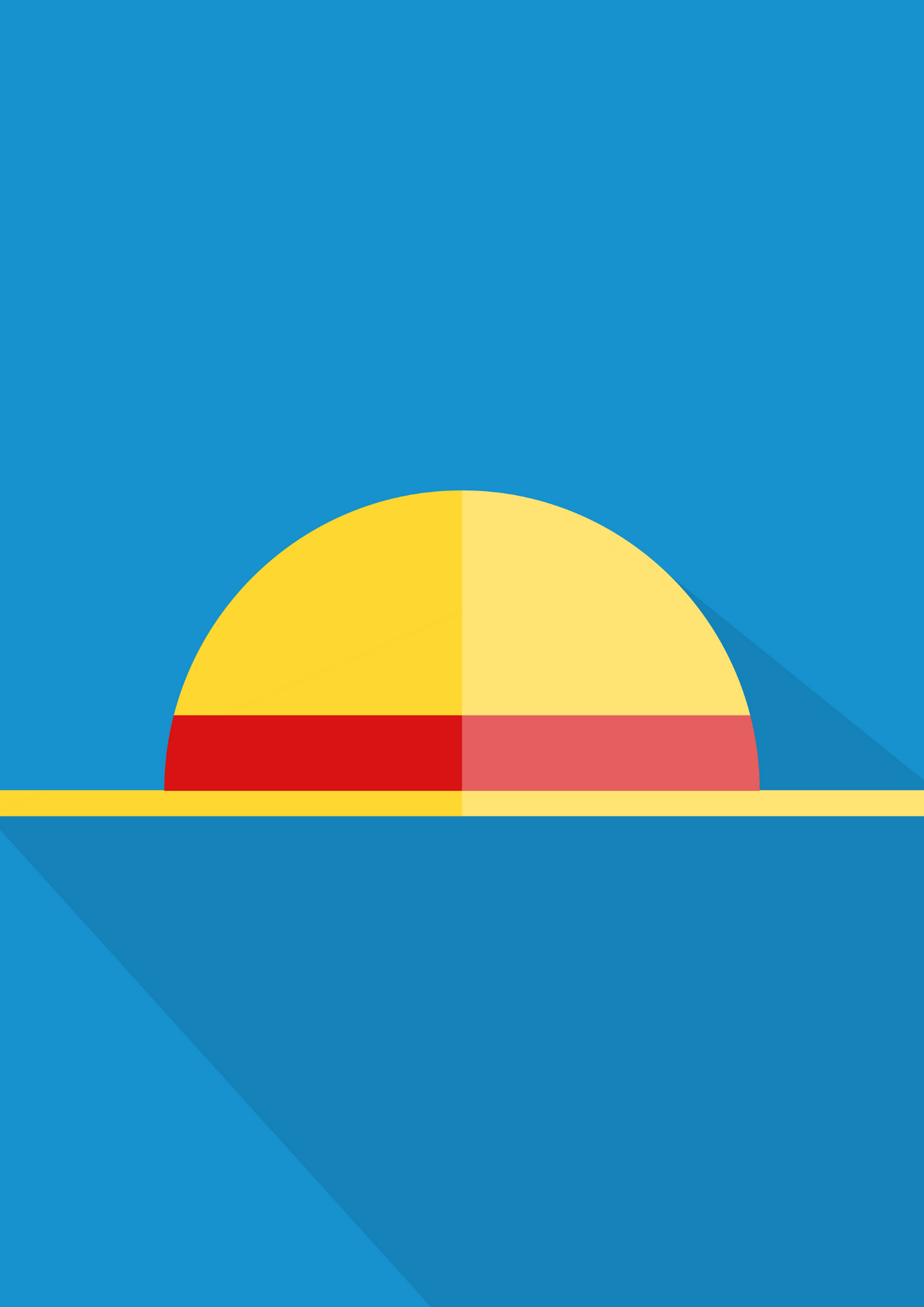 Luffy straw hat 4k poster