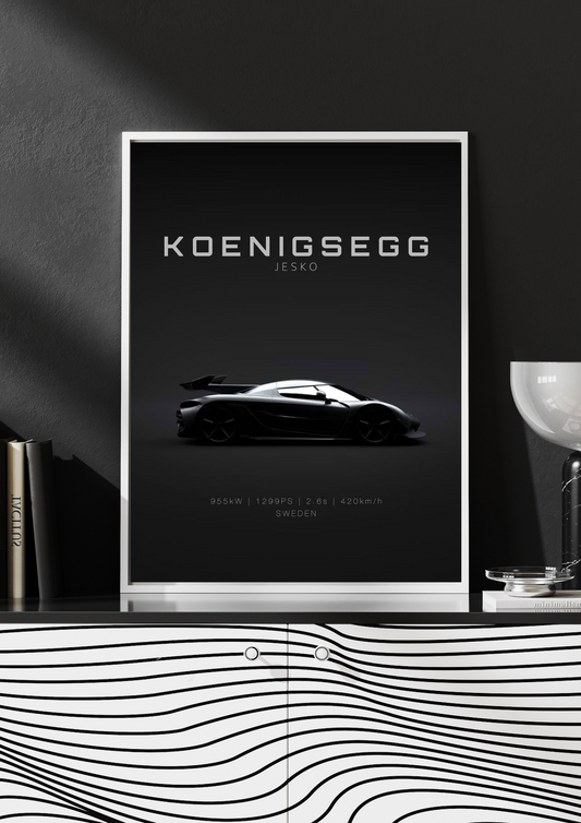 Koenigsesgg car 4k poster