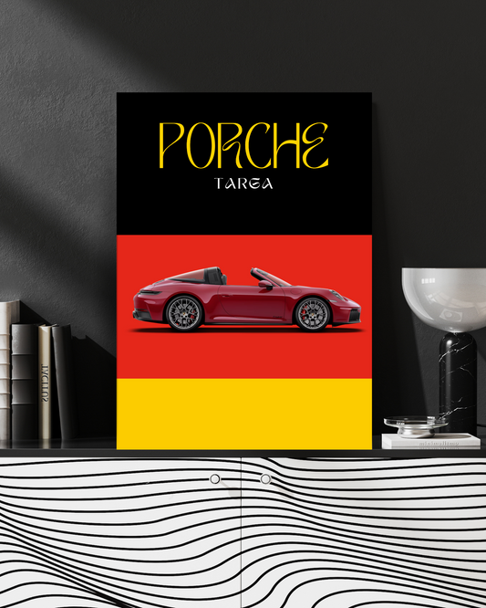 Porche Targa 4k poster