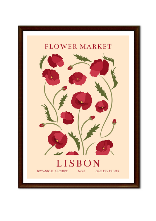 FLOWER MARKET LISBON - 4K WALL ART