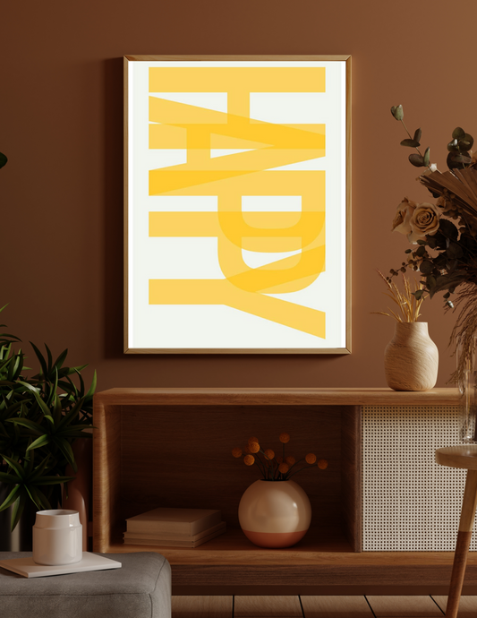 Happy 4k wall art