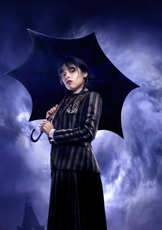 Wednesday webseries 4k poster