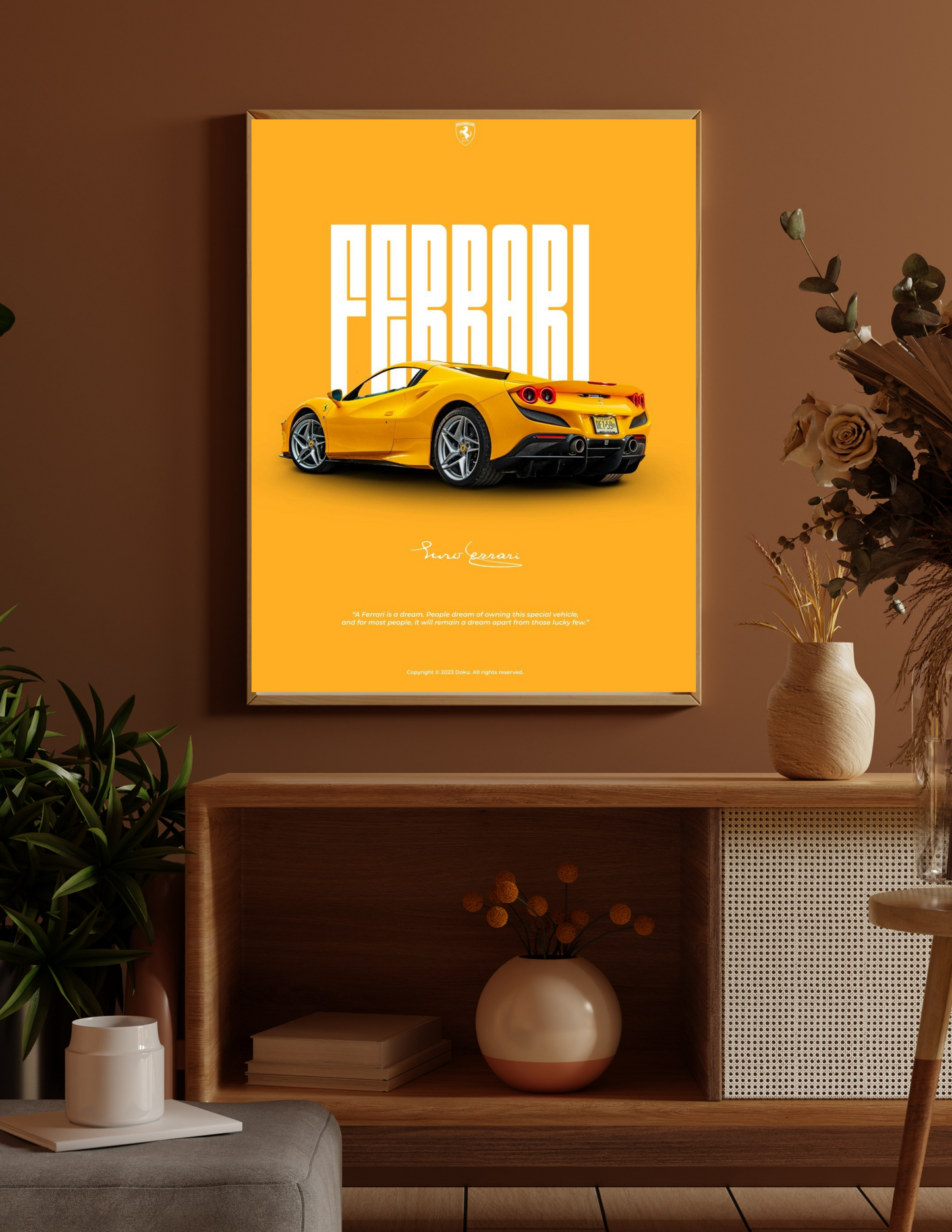 ferrari 4k poster / frame