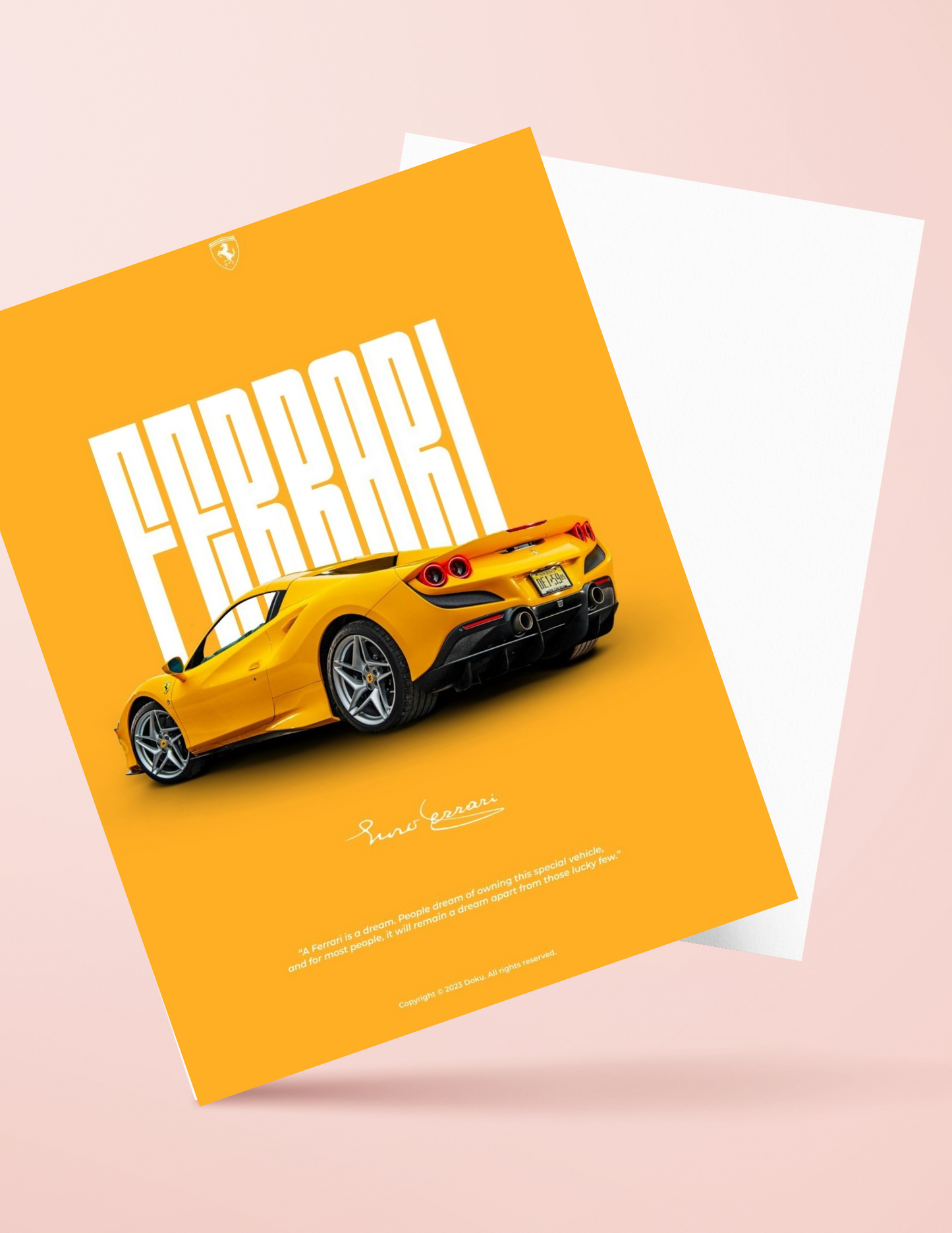 ferrari 4k poster / frame