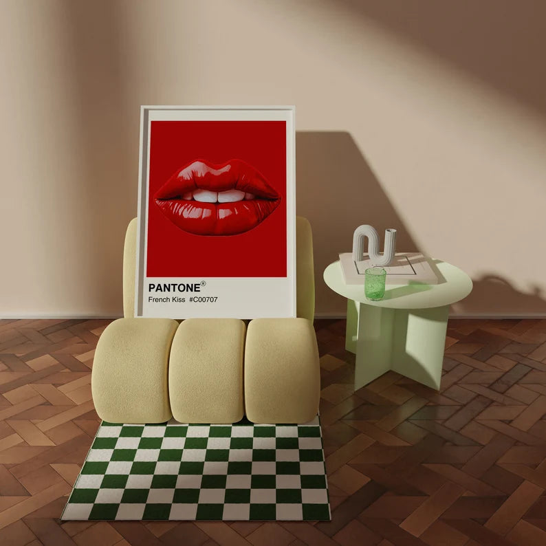 The french kiss 4k wall art painting