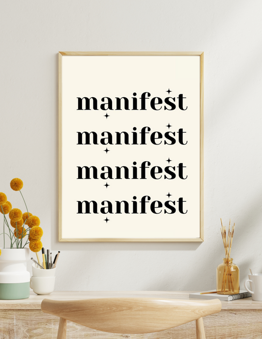 Manifest 4k wall art poster / frames