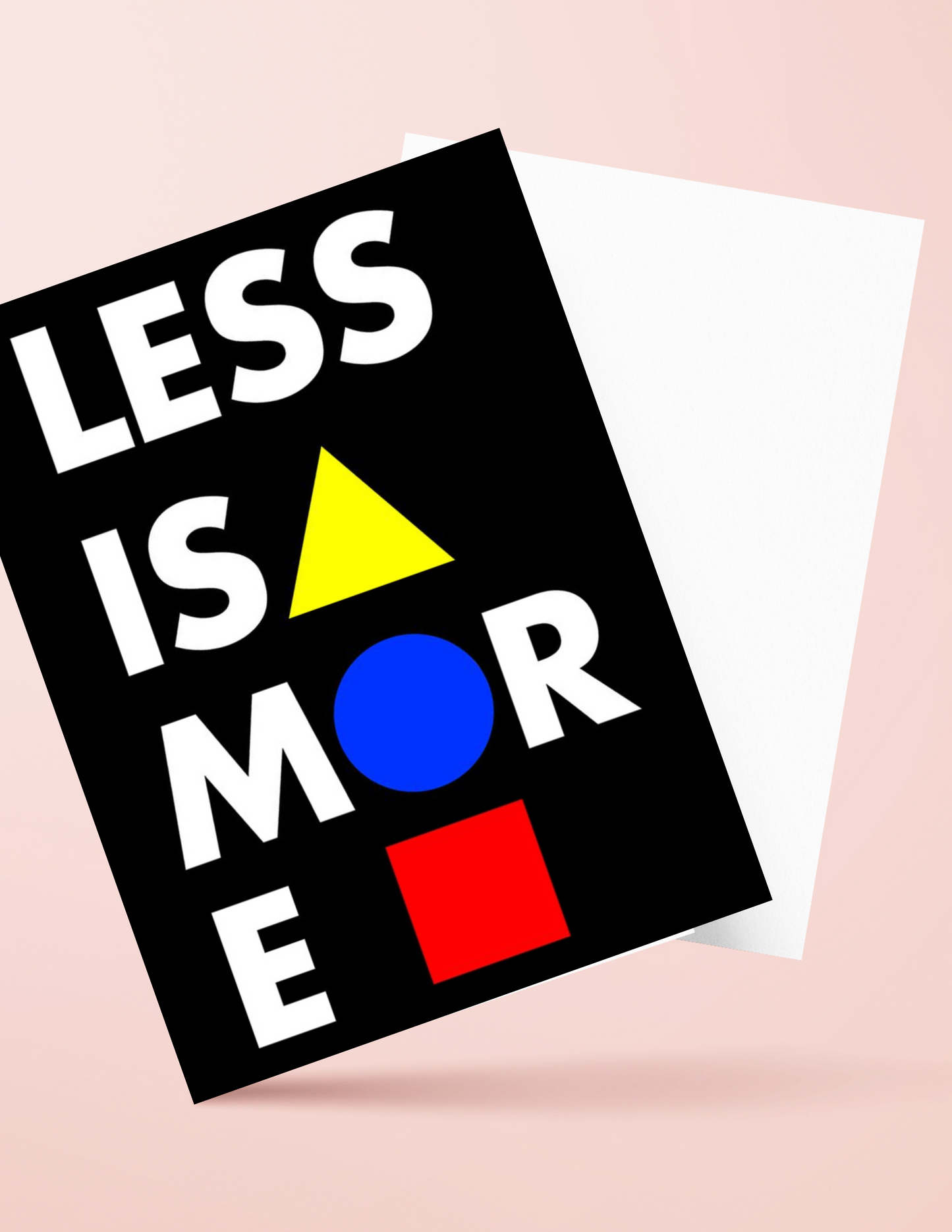 Less is more 4k wall art poster / frame