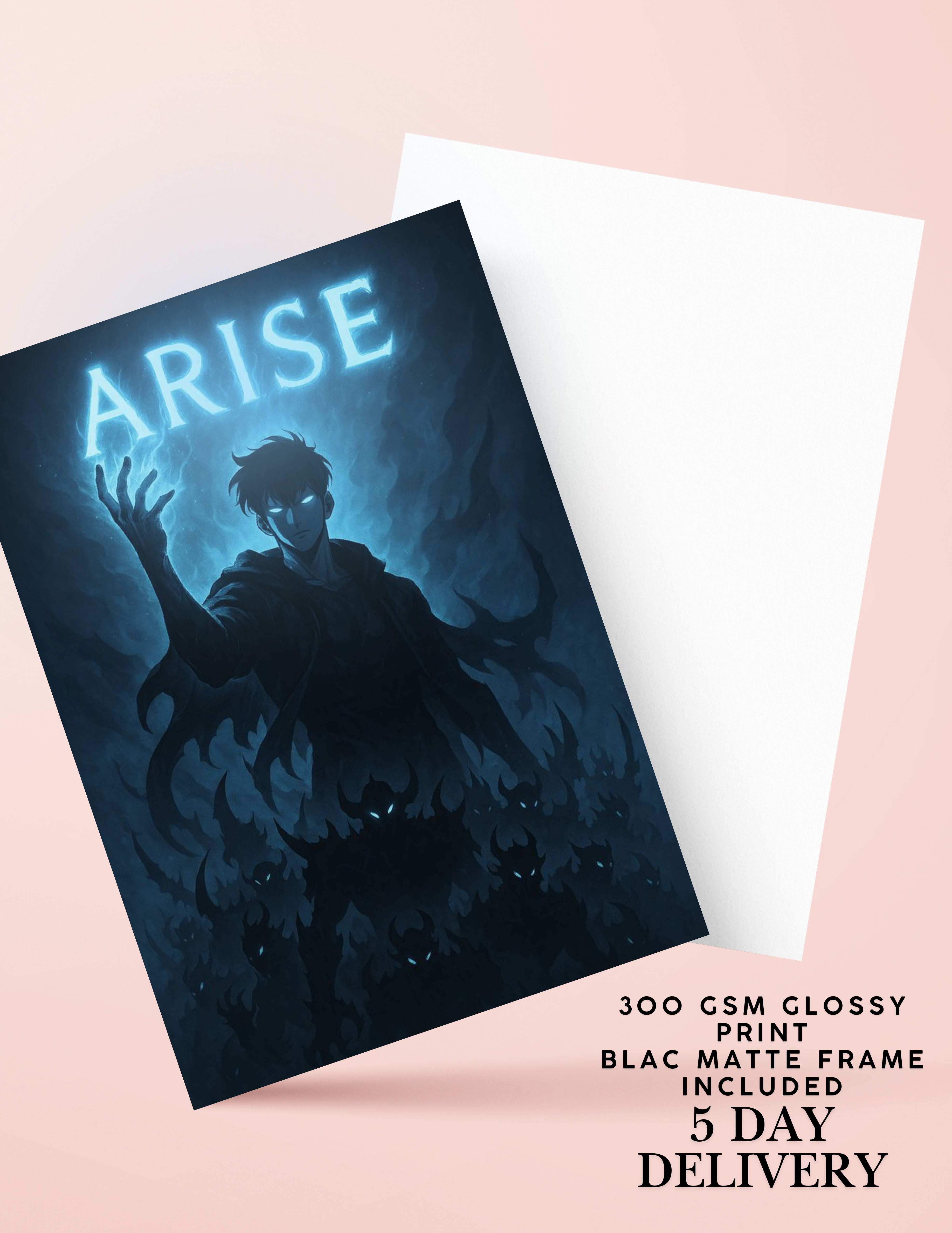 "Summon of Shadows – Solo Leveling Inspired Anime Art"