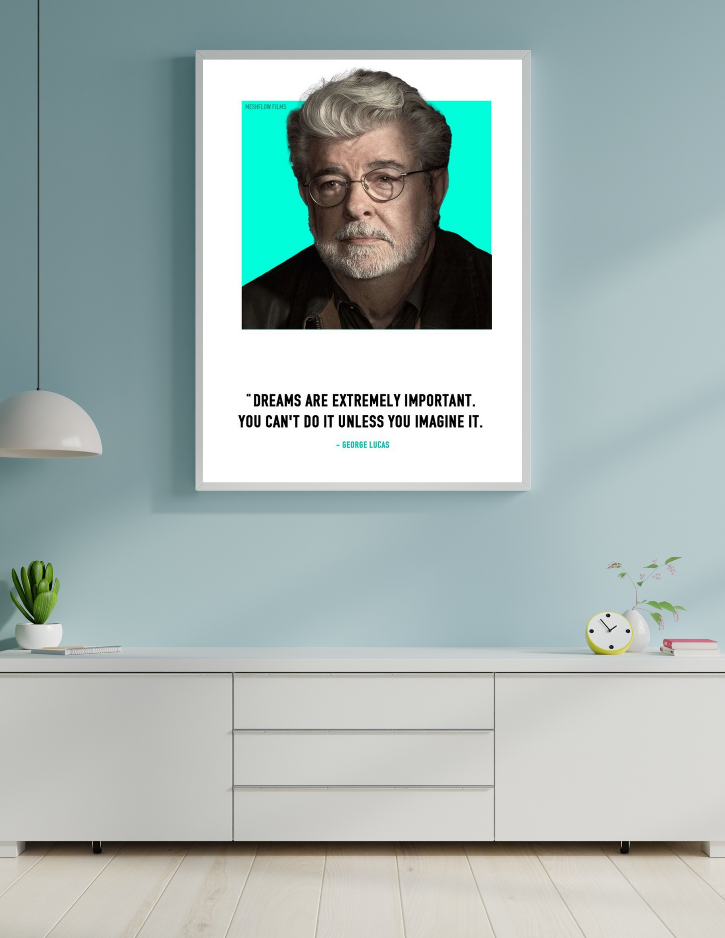 George Lucas 4k poster / frame