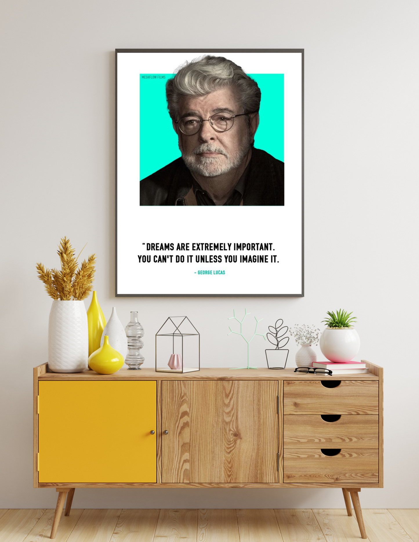 George Lucas 4k poster / frame