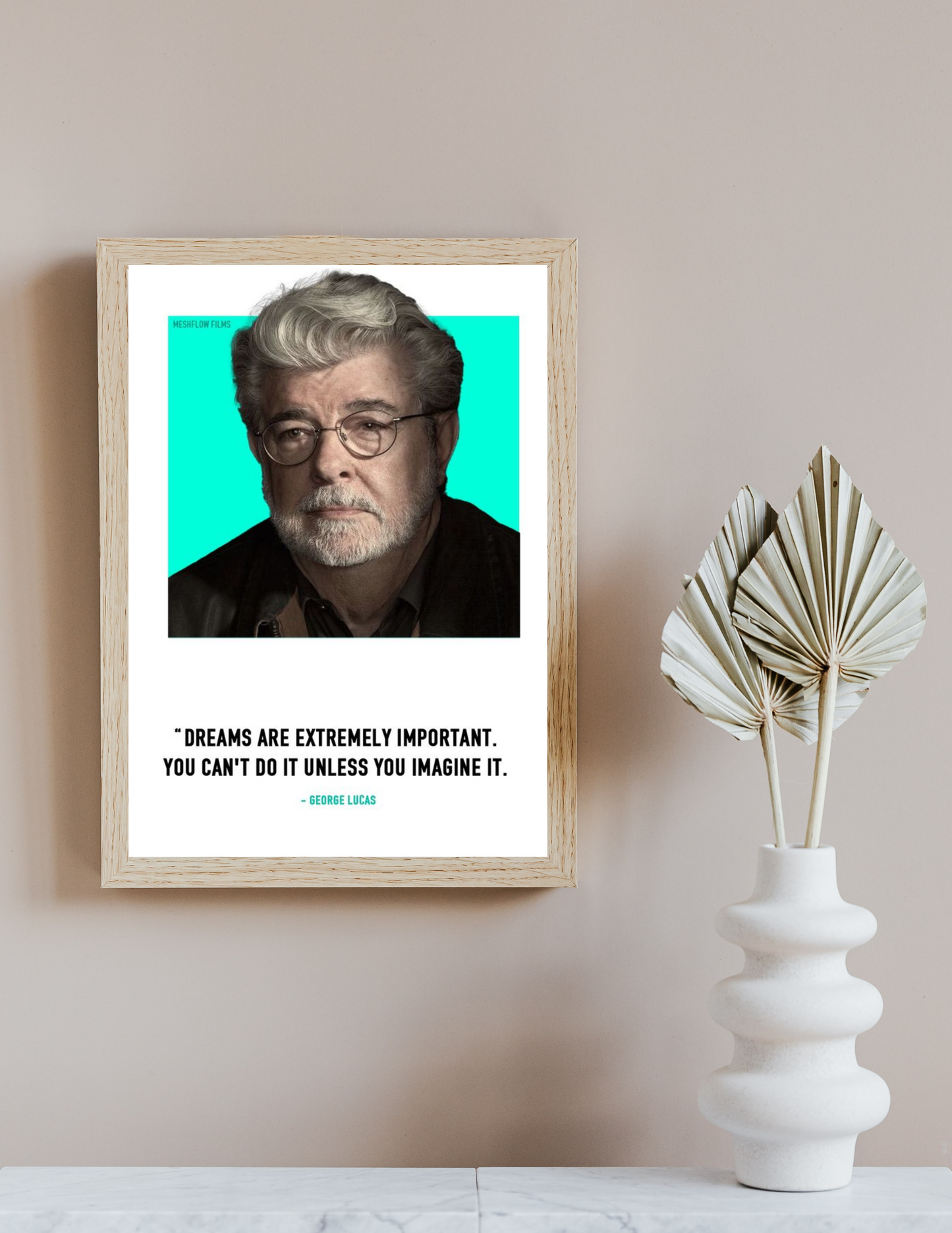 George Lucas 4k poster / frame
