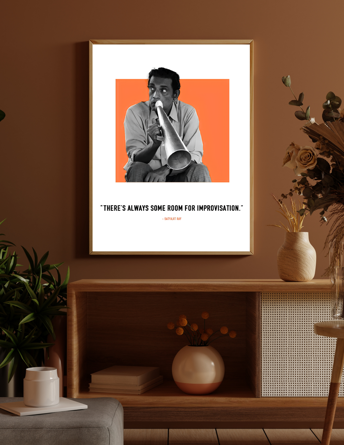 Satyajit ray - 4k poster / frame