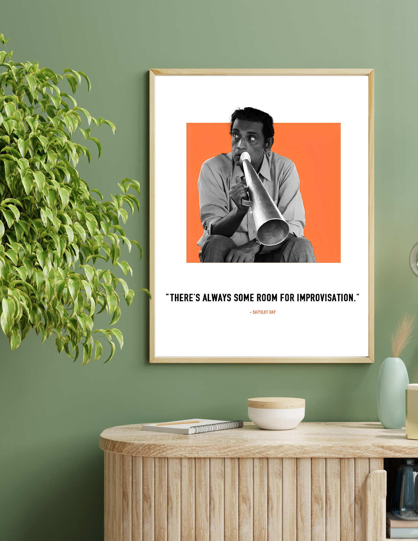 Satyajit ray - 4k poster / frame