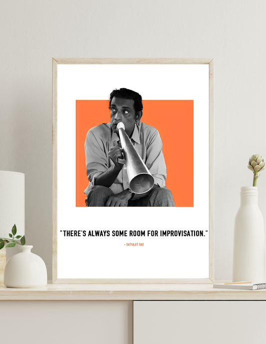 Satyajit ray - 4k poster / frame