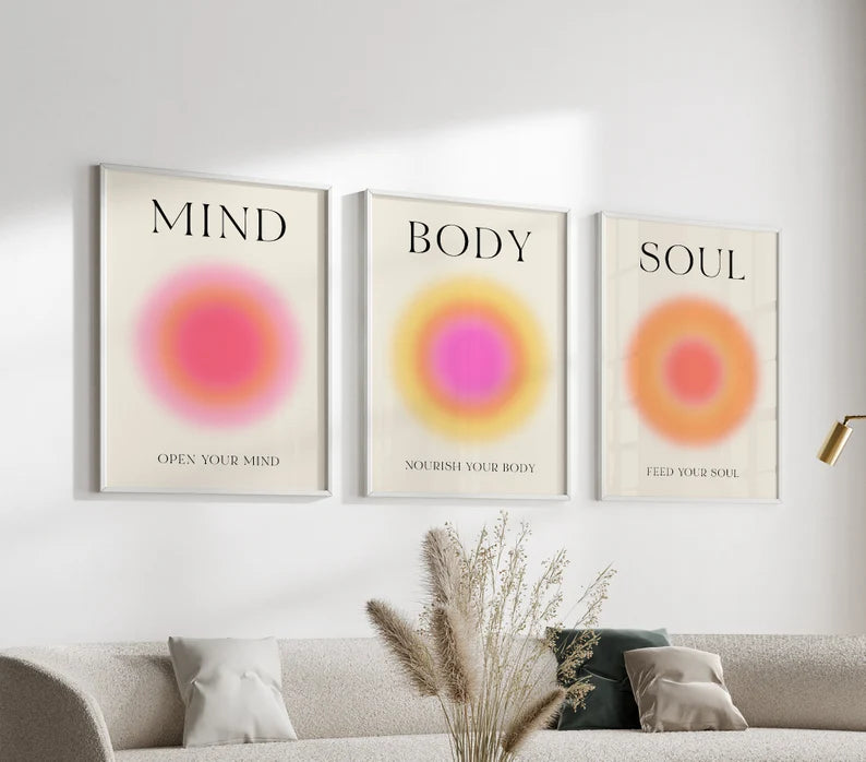 BODY- MIND- SOUL 4K POSTER / FRAME