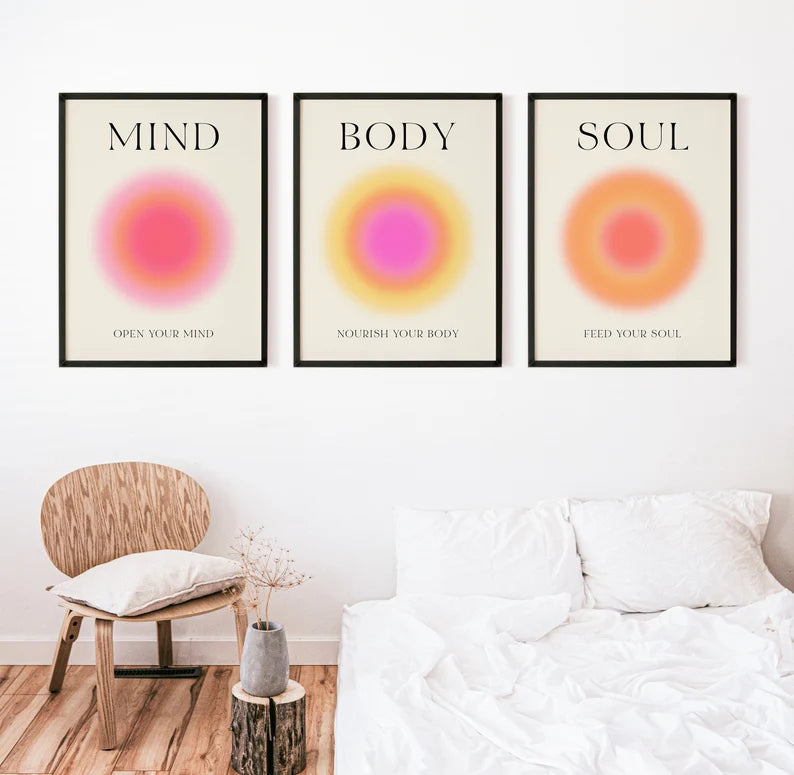 BODY- MIND- SOUL 4K POSTER / FRAME