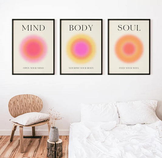 BODY- MIND- SOUL 4K POSTER / FRAME