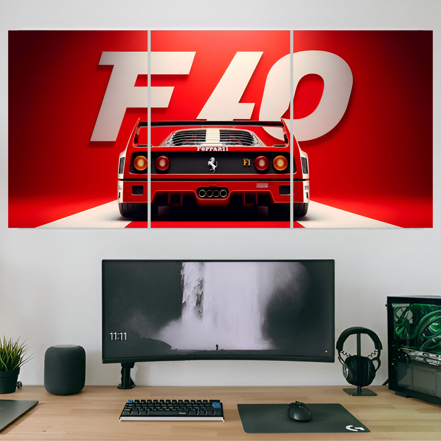 Ferrari 4k split posters (pack of 3)