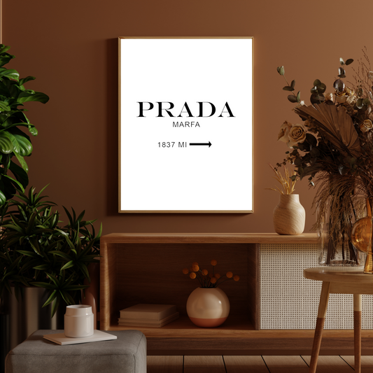 Prada 4k luxury print frames