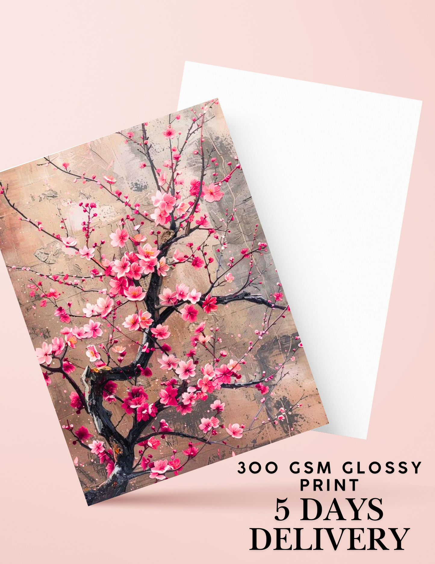 Pink Blossom Tree Flower Floral Canvas Picture Print Framed Wall Art