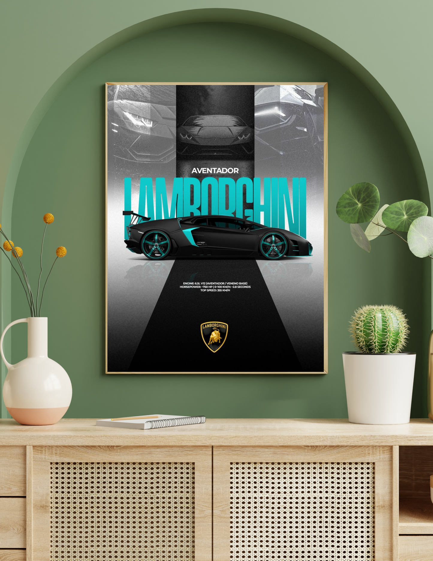 Lamborghini Murcielago 4k wall art