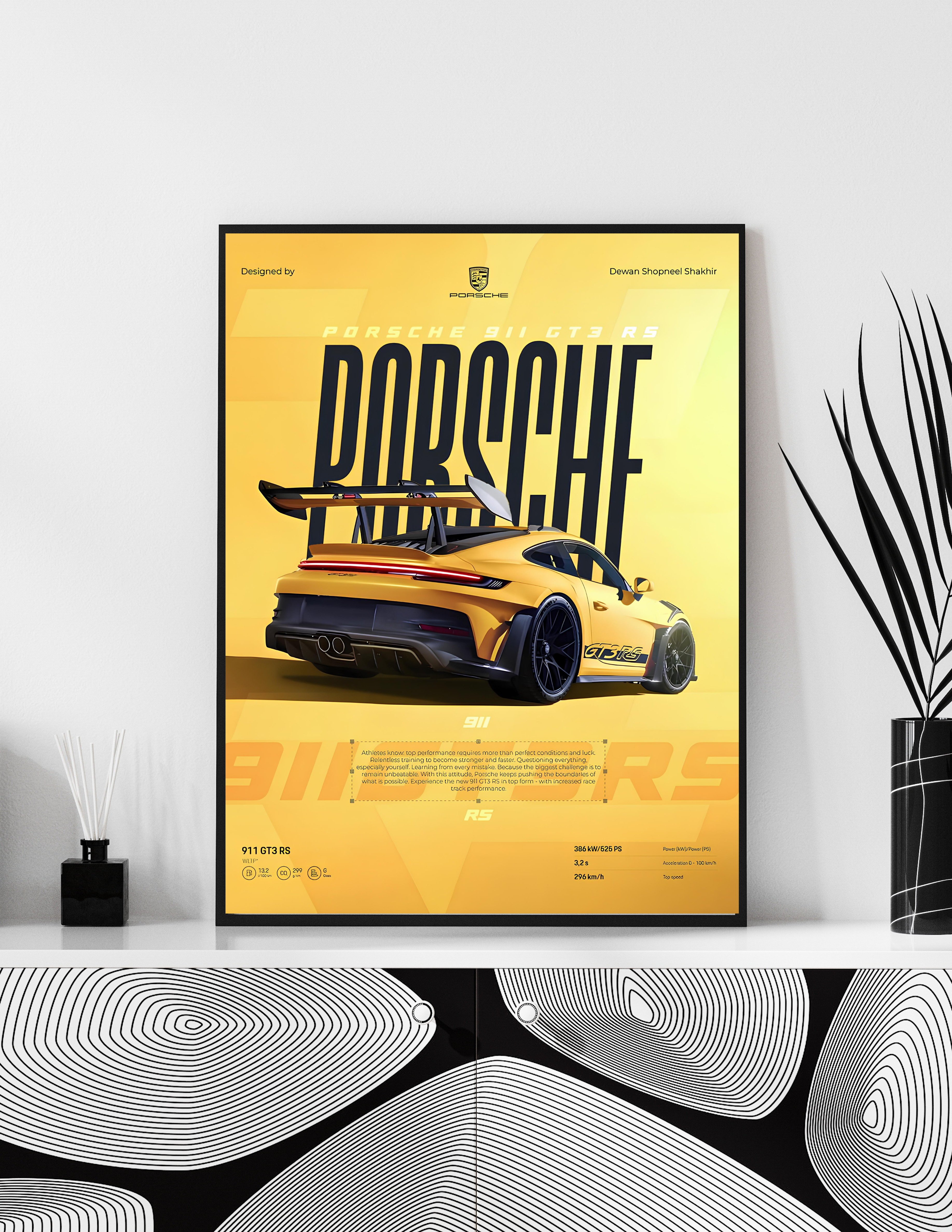 Porche 4k wall art
