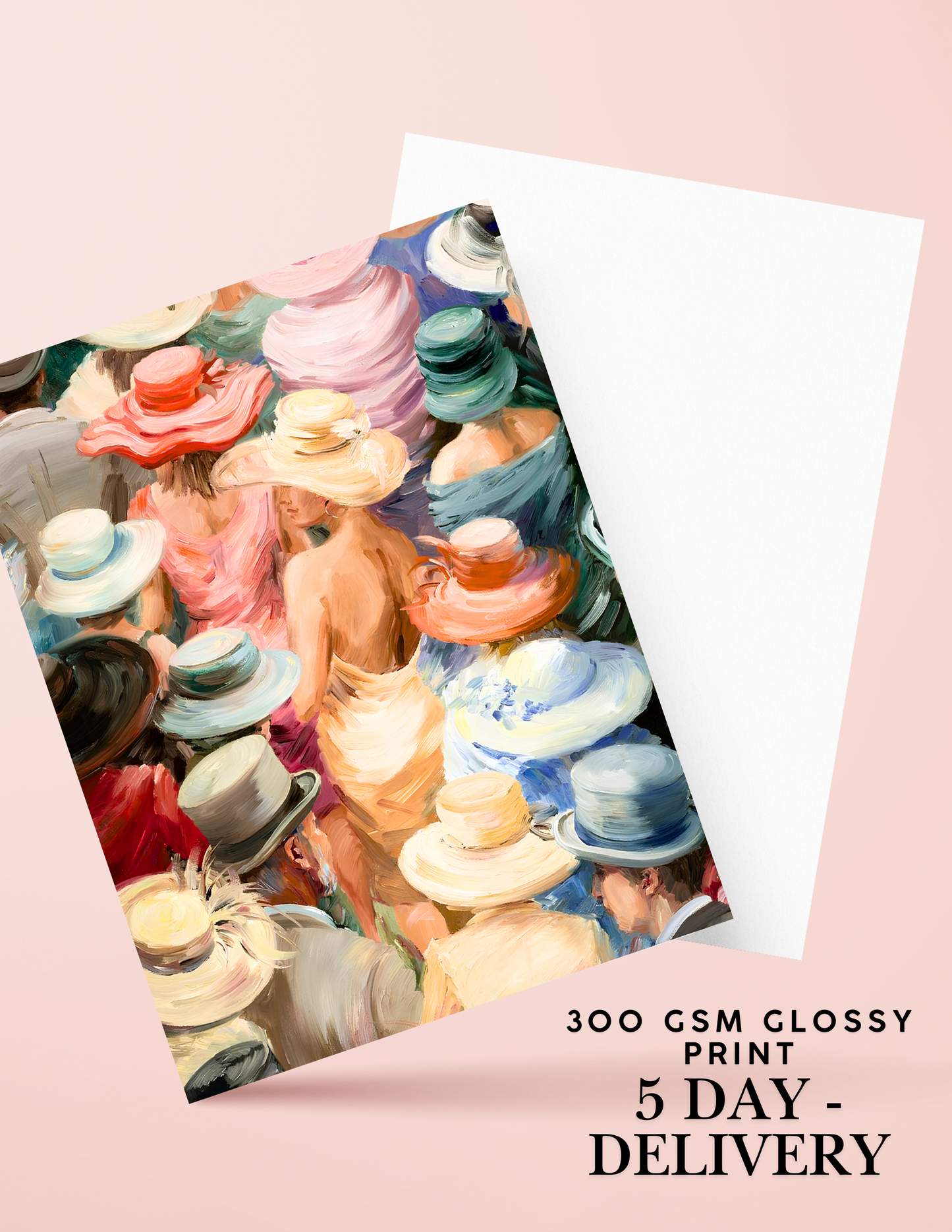 Lady in Yellow Print: Royal Ascot Racecourse Art