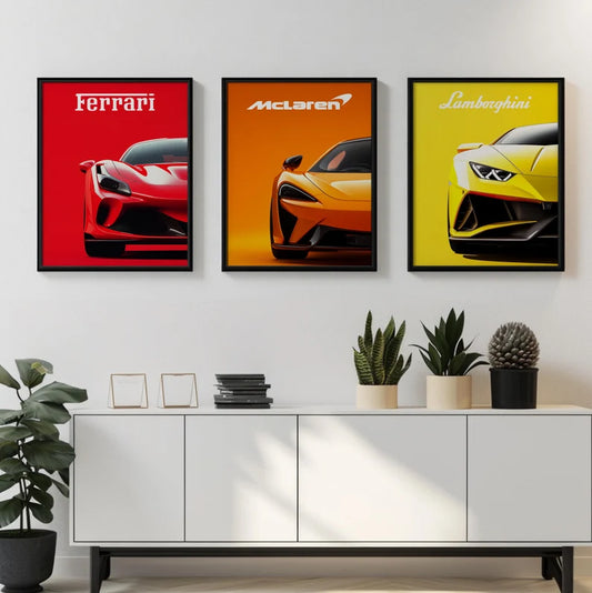 CAR SET 4K POSTER / FRAMES