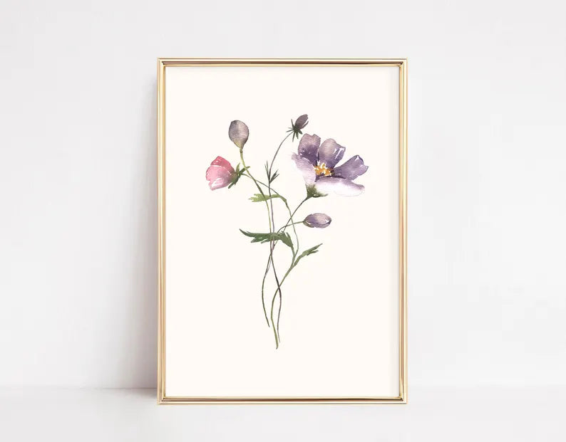 The flower set 4k wall art