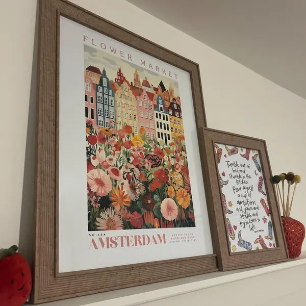 Flower city 4k wall painting