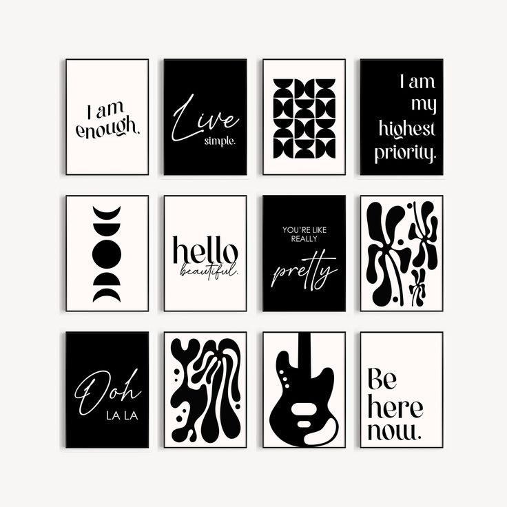 BLACK n WHITE 4K POSTER / FRAME (12)