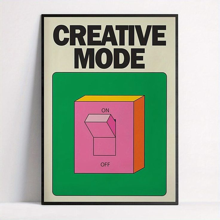 Creative mode on 4k poster / frames