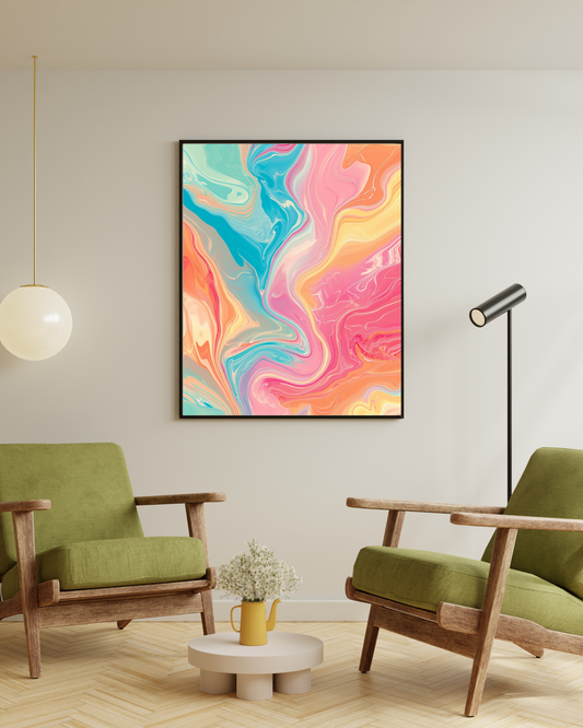 Abstract painting 4k poster / frames
