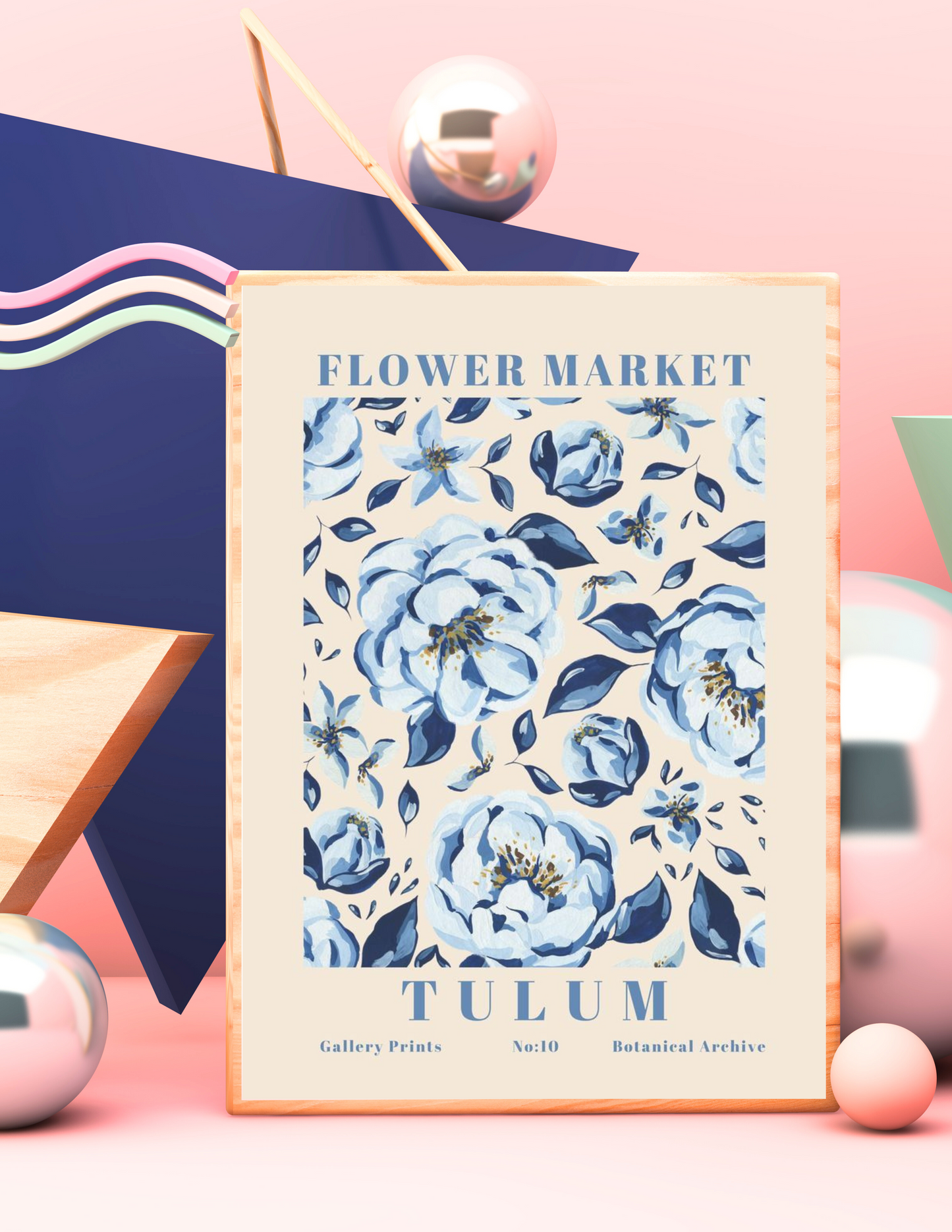 Flower market - Tulum 4k poster / frames