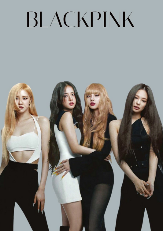 Black pink 4k poster