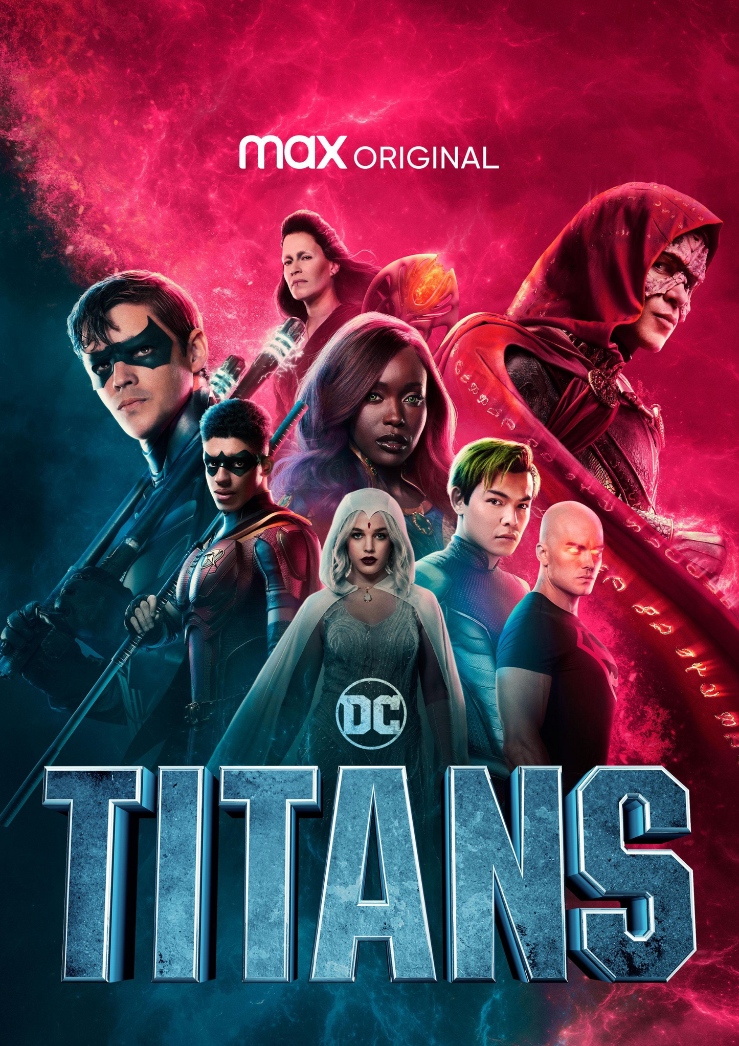 Titans Dc 4k poster