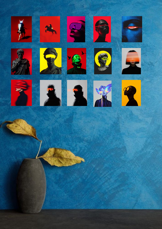 Trendness collage (pack of 15) 4k poster