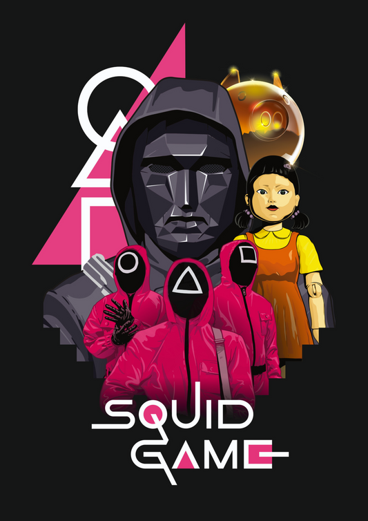 Squid game 4k poster