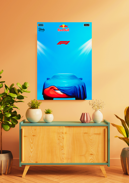 f1 cars 4k poster