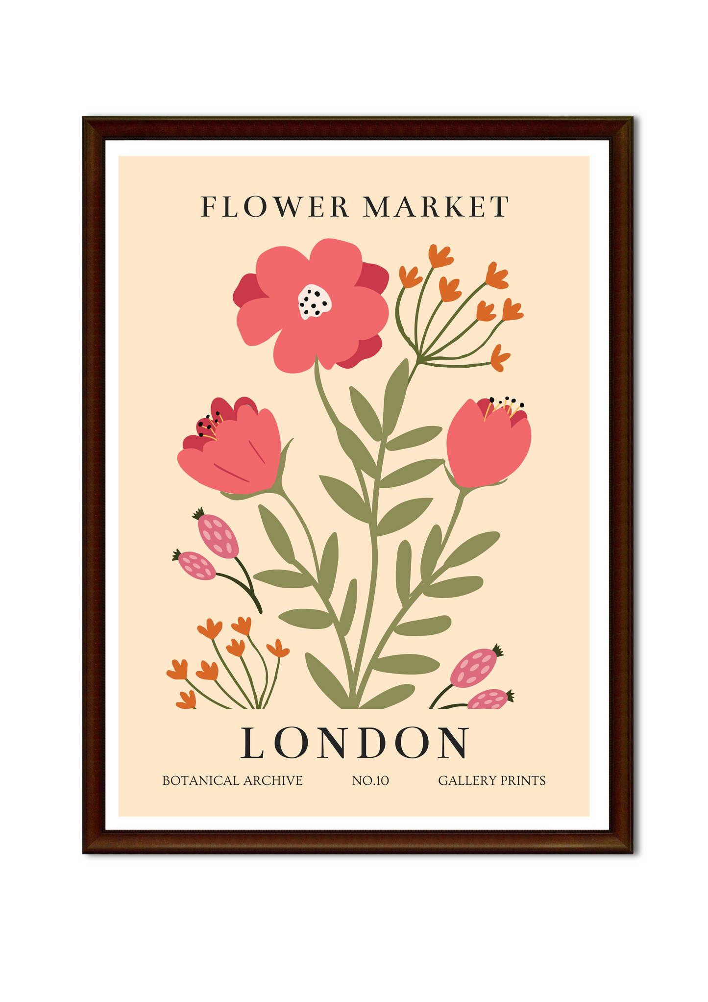 FLOWER MARKET - LONDON 4K WALL ART