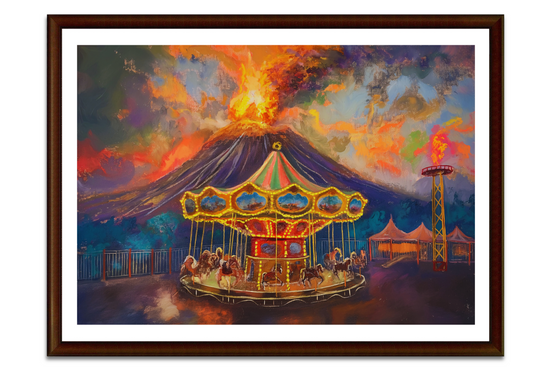 VOLCANO CIRCUS BY - WILLIAM SAM 4K WALL ART