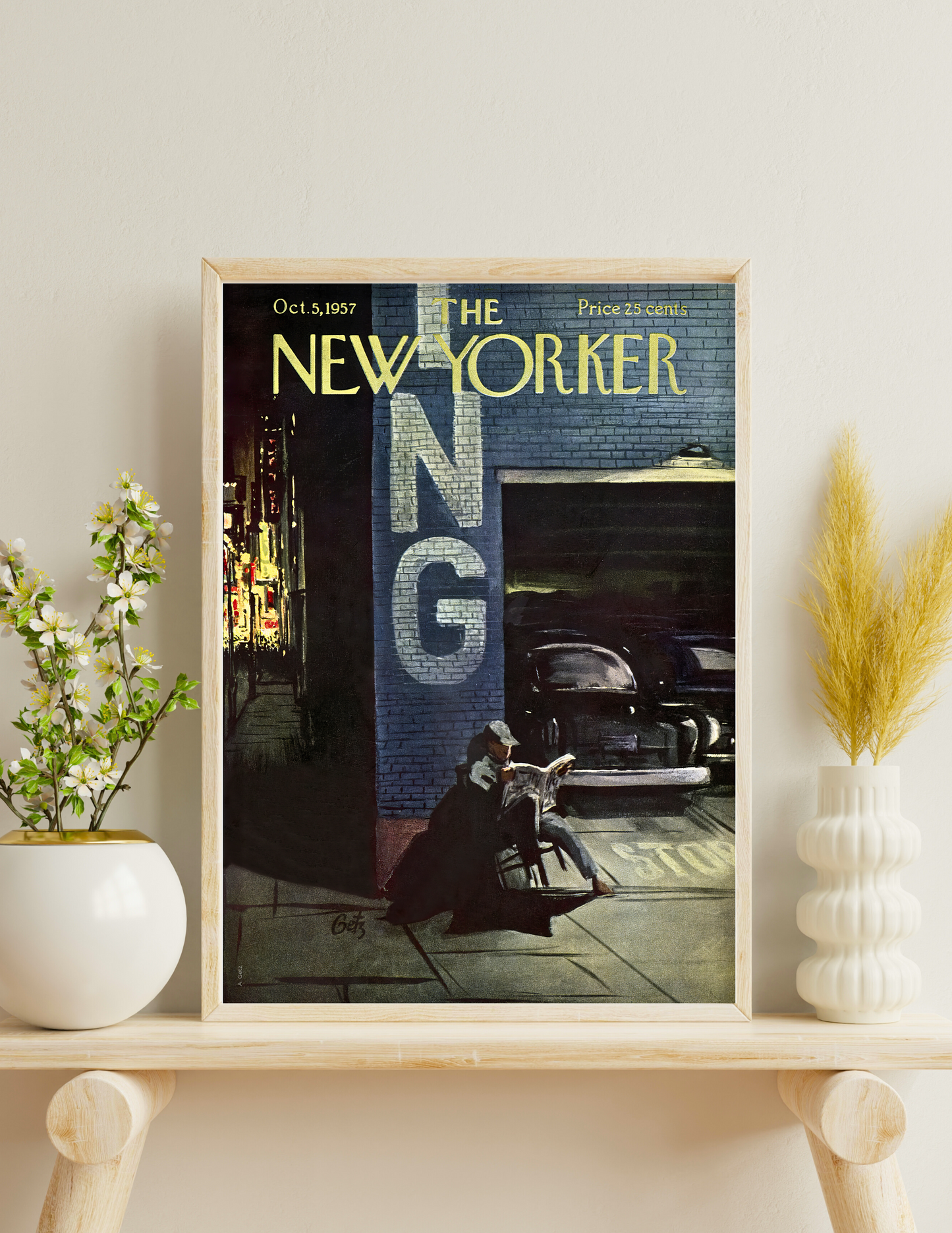 New yoker D - 4 poster/frame