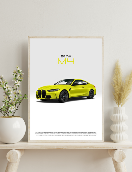 BMW M4 poster/frame